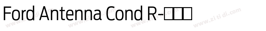Ford Antenna Cond R字体转换 Ford Antenna Cond R字体转换
